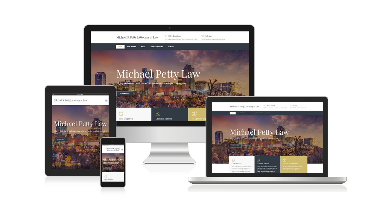 Michael Petty Law | Website Design company Raleigh | Website Design Company RTP | Website Design Company Durham | Website Design Company Cary | Website Design Company Greensboro